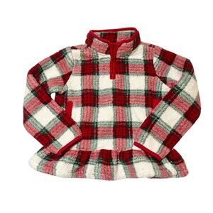 Gymboree Sherpa Fleece Peplum Sweatshirt Size 6